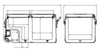 DualCooler 72 l con ruote a COMPRESSORE