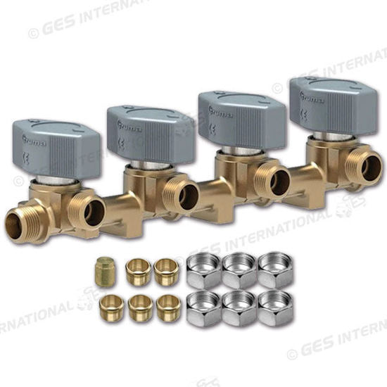 Rubinetto gas TRUMA 4 vie 8 mm