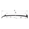 10 MT GUARNIZIONE 60 MM SOTTORILOGA BIANCO GOMMA MASTICE TIPO D
