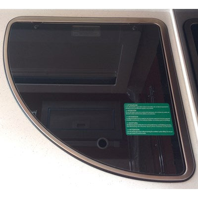 Piano Cottura 3 Fuochi Destro Vetro Nero Dometic CE-08-DF
