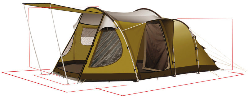 TENDA DA CAMPEGGIO "DAKOTA Z5 DELUXE" PER 4 PERSONE