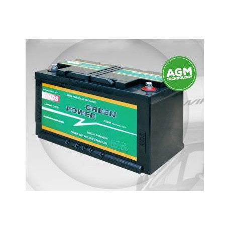 Batteria servizi NDS GREENPOWER AGM 12v 100Ah dimensioni 330x171x220h –  camper store firenze