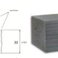 PROFILO STRUTTURALE 38X30 mm IN PVC ESPANSO “GRIGIO” (L.2,5 MT)