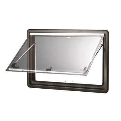Finestra Seitz S4 500 x 600 Mm WC Esterno Grigio Chiaro RAL7035 - Interno RAL7035