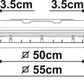 Oblò Vent 50 Bianco Neutro Rollo 50 Incluso Fiamma - 01668-02-