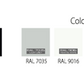 Finestra Seitz S4 1100 x 450 mm, grigio chiaro, scorrevole dx.