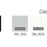 Finestra Seitz S4 1100 x 450 mm, grigio chiaro, scorrevole dx.