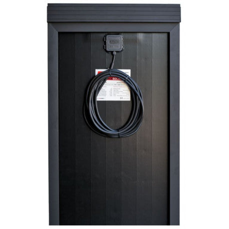 Pannello solare mono 165W BLACK SOLAR NDS staffe integrate cablato Dimensioni (mm) 1495 x 680 x 60